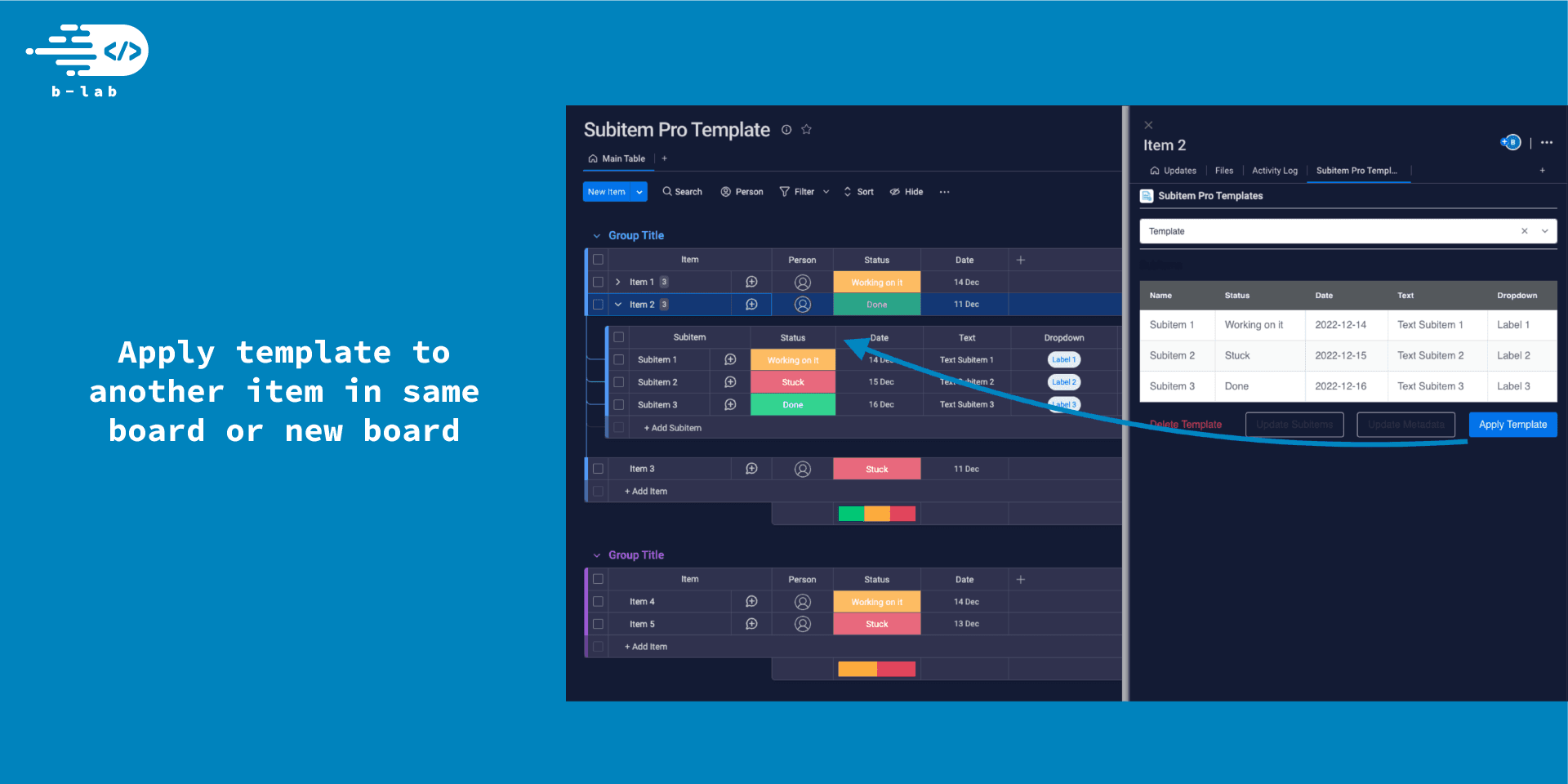 subitem-pro-templates Demo 4