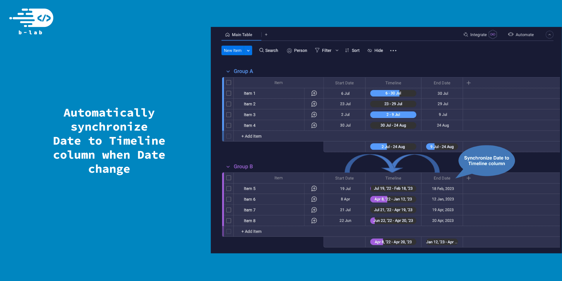 timeline-to-date Demo 3