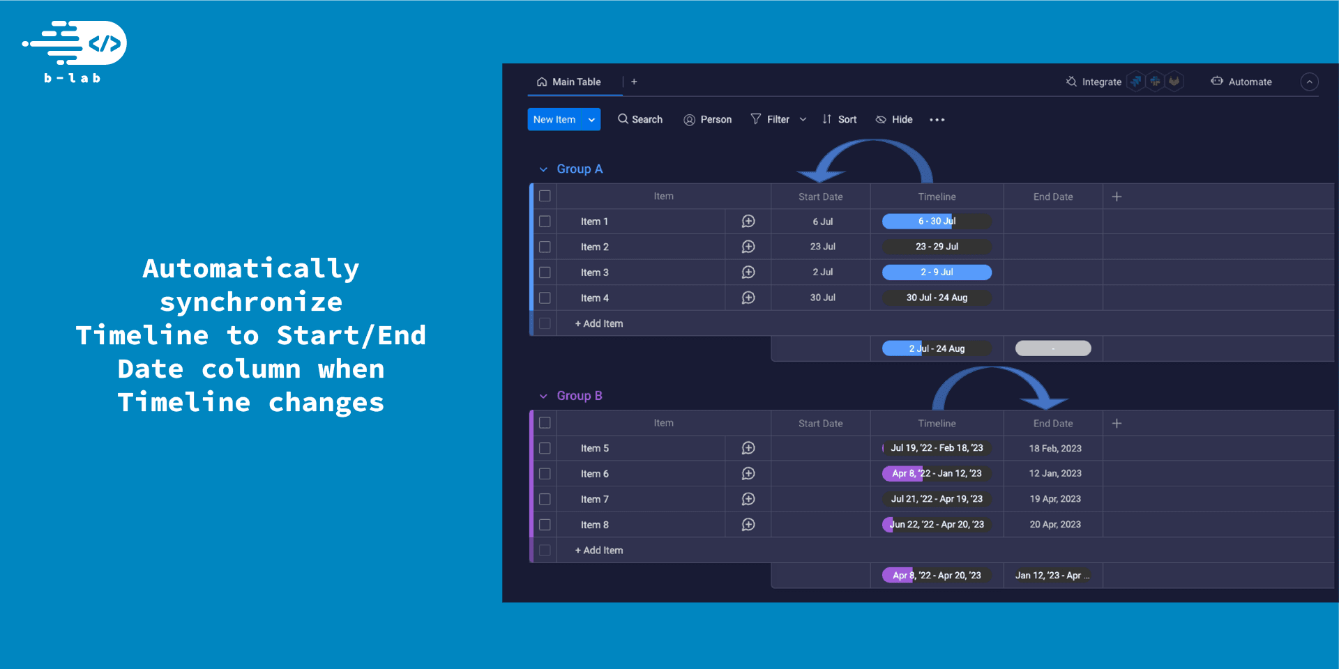 timeline-to-date Demo 4